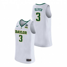 Baylor Bears #3 Trinity Oliver 2019 NCAA Women's Basketball Champions Jersey - White