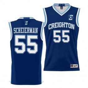 Creighton Bluejays Baylor Scheierman Blue #55 NIL Basketball Jersey Lightweight Unisex