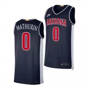 Bennedict Mathurin #0 Arizona Wildcats Limited Retro Basketball Jersey Navy