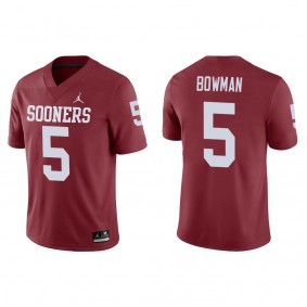 Billy Bowman Oklahoma Sooners Jordan Brand Game College Football Jersey Crimson