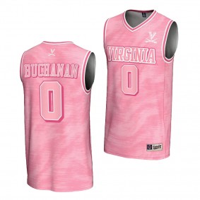 Virginia Cavaliers Blake Buchanan Pink #0 Lightweight Basketball Jersey Unisex