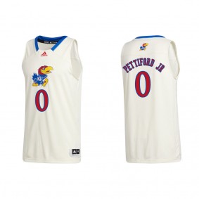 Bobby Pettiford Jr. Kansas Jayhawks adidas Swingman College Basketball Jersey Cream