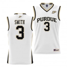 Purdue Boilermakers Braden Smith White #3 NIL Basketball Jersey Lightweight Unisex