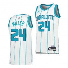 2023 NBA Draft Brandon Miller #24 Hornets White Association Edition Jersey