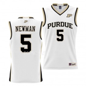 Brandon Newman Purdue Boilermakers #5 White NIL Pick-A-Player Jersey Basketball