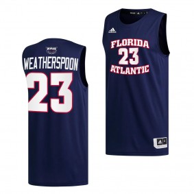 Brandon Weatherspoon #23 FAU Owls College Basketball Replica Jersey Navy