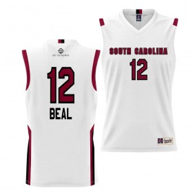 South Carolina Gamecocks Brea Beal White #12 Women's Basketball Jersey Alumni Unisex