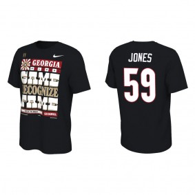 Broderick Jones Georgia Bulldogs Nike College Football Playoff 2022 National Champions Locker Room T-Shirt Black