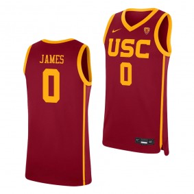 Bronny James USC Trojans #0 Cardinal College Basketball Jersey Men Replica