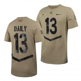 2023 Rivalry Collection Bryson Daily T-Shirt Army Black Knights #13 Tan Jersey Unisex Tee