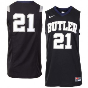 Male Butler Bulldogs #21 Black Basketball Jersey