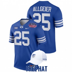 BYU Cougars #25 Tyler Allgeier 2021 Independence Bowl Men Royal Jersey CFP