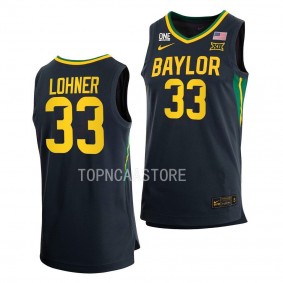 Baylor Bears Caleb Lohner Anthracite #33 Jersey 2022-23 Away Basketball