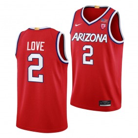 Caleb Love Arizona Wildcats #2 Red College Basketball Jersey Men