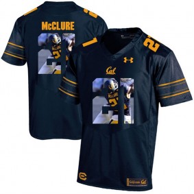 California Golden Bears #21 Navy Blue Player Portrait Football Stefan McClure Jersey