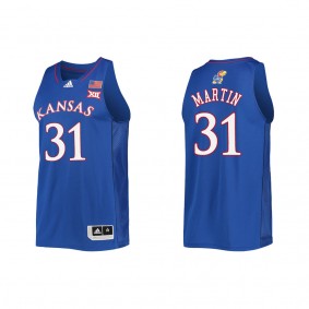 Cam Martin Kansas Jayhawks adidas College Basketball Jersey Royal