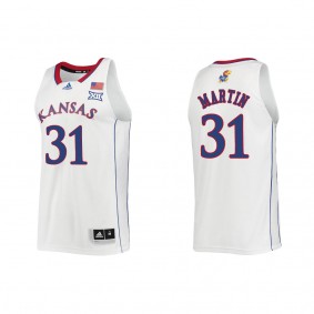 Cam Martin Kansas Jayhawks adidas Swingman College Basketball Jersey White