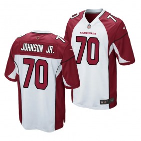 2023 NFL Draft Paris Johnson Jr. Arizona Cardinals #70 White Game Jersey Men's