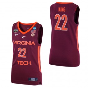 Cayla King Virginia Tech Hokies Maroon College Women's Basketball Final Four Jersey