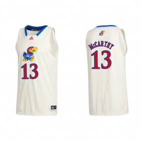 Charlie McCarthy Kansas Jayhawks adidas Swingman College Basketball Jersey Cream