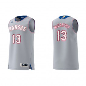 Charlie McCarthy Kansas Jayhawks adidas Swingman Replica College Basketball Jersey Gray