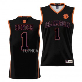 Clemson Tigers Chase Hunter NIL Pick-A-Player Basketball uniform Black #1 Jersey