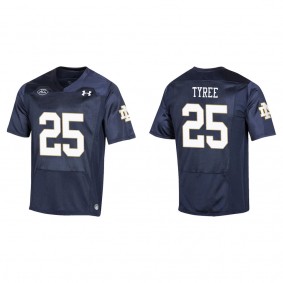 Chris Tyree Notre Dame Fighting Irish Replica College Football Jersey Navy