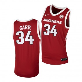 Chrissy Carr Arkansas Razorbacks #34 Red NCAA eligibility Jersey 2023 WNBA Draft