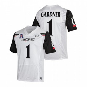 Cincinnati Bearcats Sauce Gardner #1 Jersey White College Football