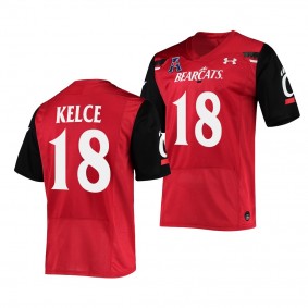 Cincinnati Bearcats Travis Kelce 18 Jersey Red Premier Football NFL Alumni Uniform