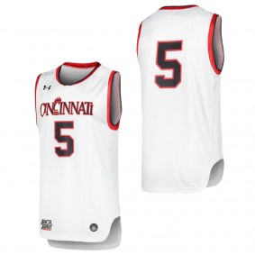 Cincinnati Bearcats Under Armour Replica Basketball Jersey White