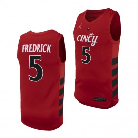 CJ Fredrick #5 Cincinnati Bearcats College Basketball Replica Jersey 2023-24 Red