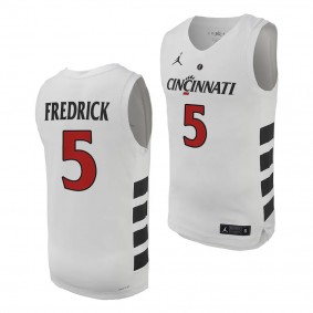 CJ Fredrick #5 Cincinnati Bearcats College Basketball Replica Jersey 2023-26 White