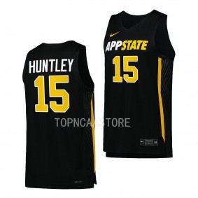 Appalachian State Mountaineers CJ Huntley Black #15 Replica Jersey NCAA Basketball