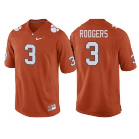 Clemson Tigers #3 Orange College Football Amari Rodgers Player Performance Jersey