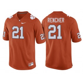 Clemson Tigers #21 Orange College Football Darien Rencher Player Performance Jersey