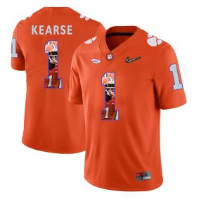 Clemson Tigers Football #1 Orange Player Portrait College Jayron Kearse Jersey