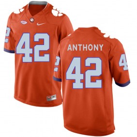 Clemson Tigers #42 Orange Football Stephone Anthony Jersey