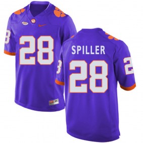 Clemson Tigers #28 Purple Football C.J. Spiller Jersey