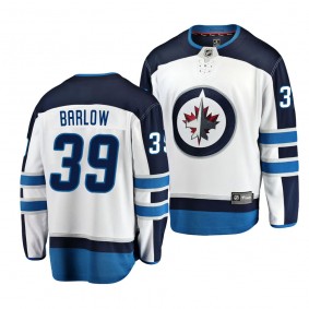 2023 NHL Draft Colby Barlow Winnipeg Jets #39 White Away Breakaway Player Jersey