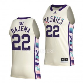 Washington Huskies Cole Bajema White #22 Honoring Black Excellence Jersey BHE basketball