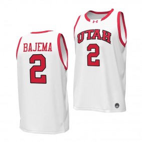 Cole Bajema #2 Utah Utes Replica Basketball Jersey 2023-24 White