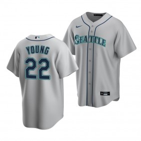 Cole Young Seattle Mariners 2022 MLB Draft Jersey Gray Road Replica