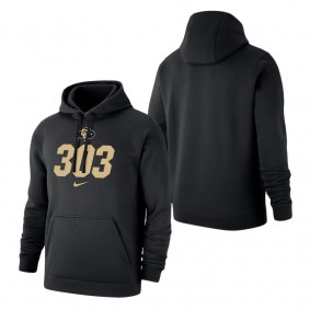 Colorado Buffaloes 303 Club Pullover Hoodie Black