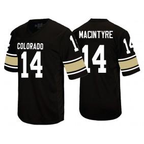 Colorado Buffaloes Football #14 Black College Jay MacIntyre Jersey