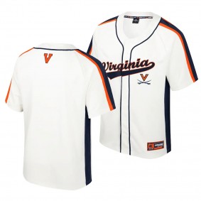 Virginia Cavaliers Ruth Button-Up Cream Baseball Jersey Men