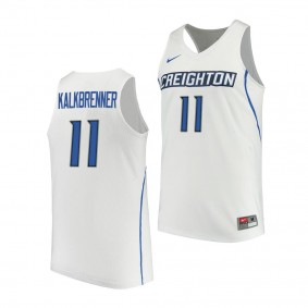 Creighton Bluejays Ryan Kalkbrenner College Basketball Performance White Jersey