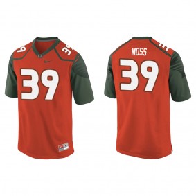 Cyrus Moss Miami Hurricanes Nike Game College Football Jersey Orange