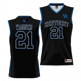 Kentucky Wildcats D.J. Wagner Black #21 NIL Basketball Jersey Lightweight Unisex