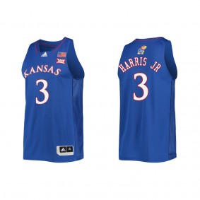 Dajuan Harris Jr. Kansas Jayhawks adidas College Basketball Jersey Royal